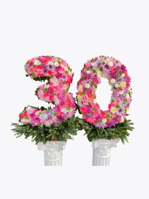 NUMERO EN FLORES (CADA UNO)