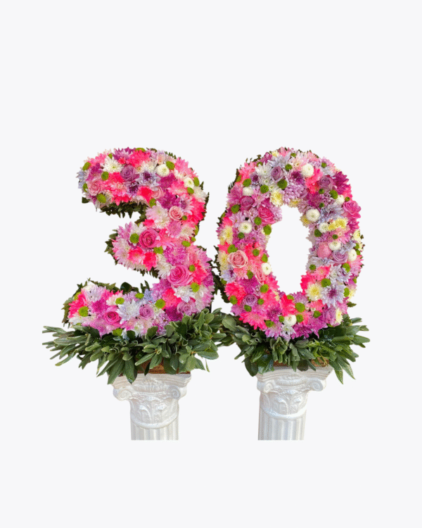NUMERO EN FLORES (CADA UNO)